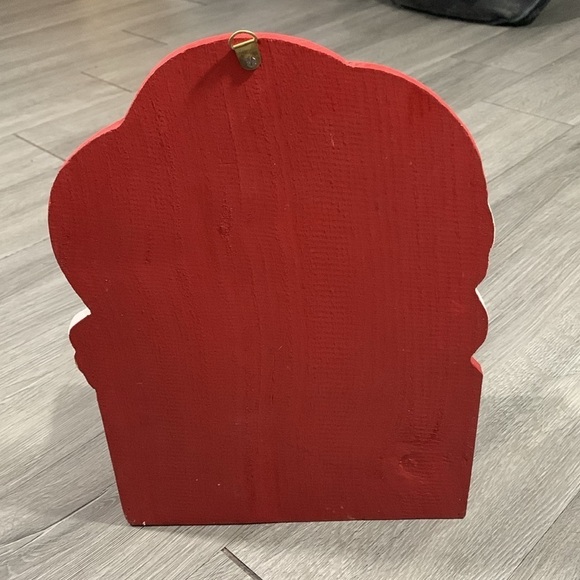 Pier 1 Imports Vintage Painted Santa Shelf/Mailbox Wall Hung Decoration NWT - Picture 3 of 10